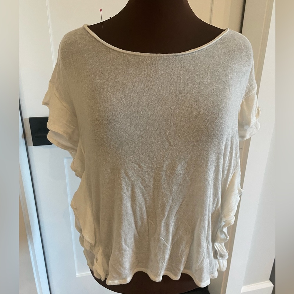 Iro Medium Sheet Soft Soft Fabric Flutter Sleeve … - image 1